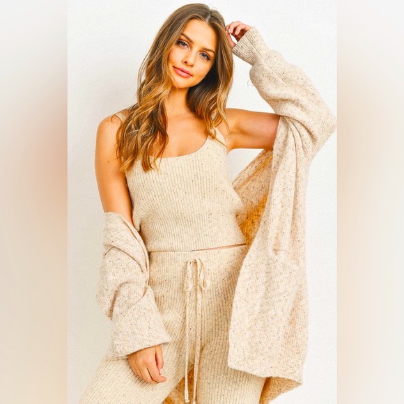 Paper crane mixed yarn drawstring pants - Picture 7 of 7